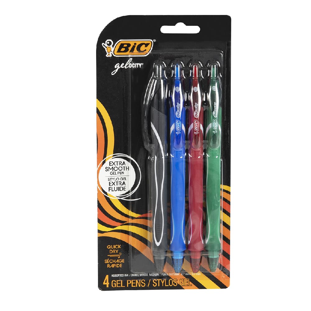 Stylo Bic Gel-Ocity Ens/4