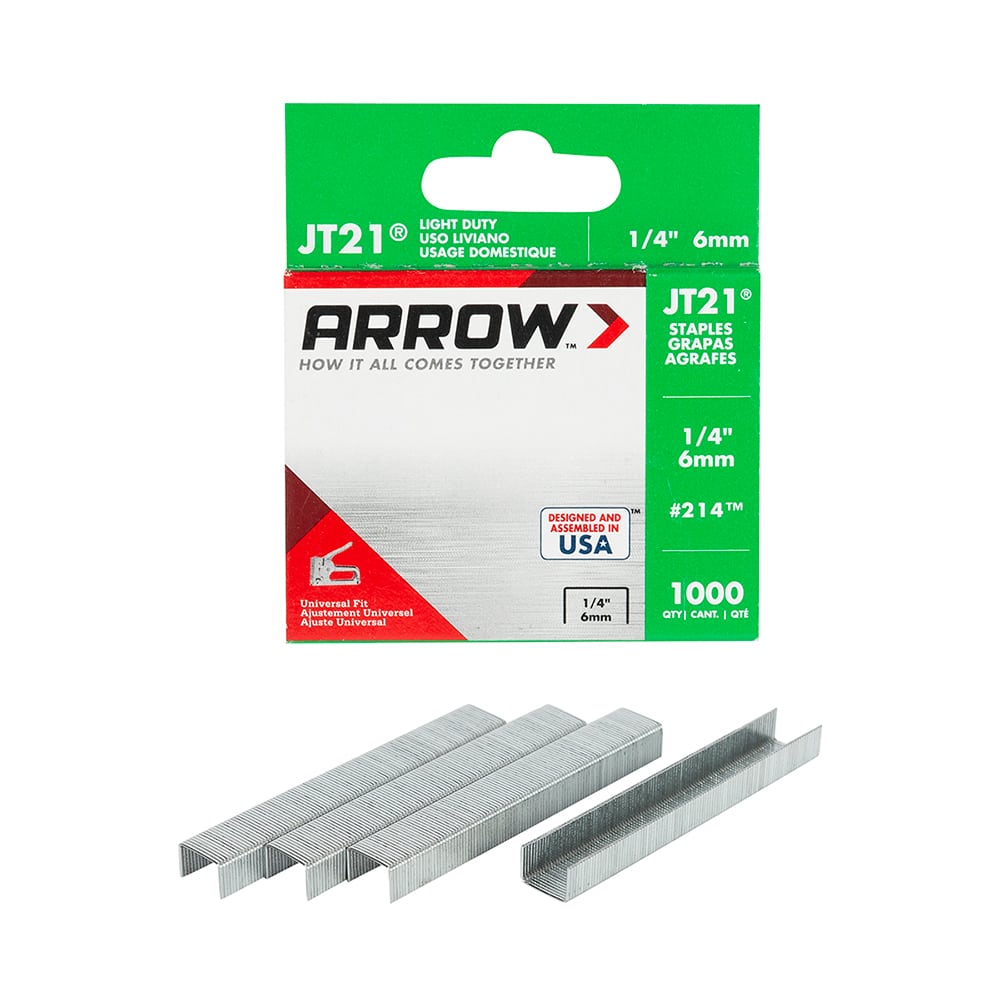 Agrafes JT21, 1/4 po Pqt/1&nbsp;000