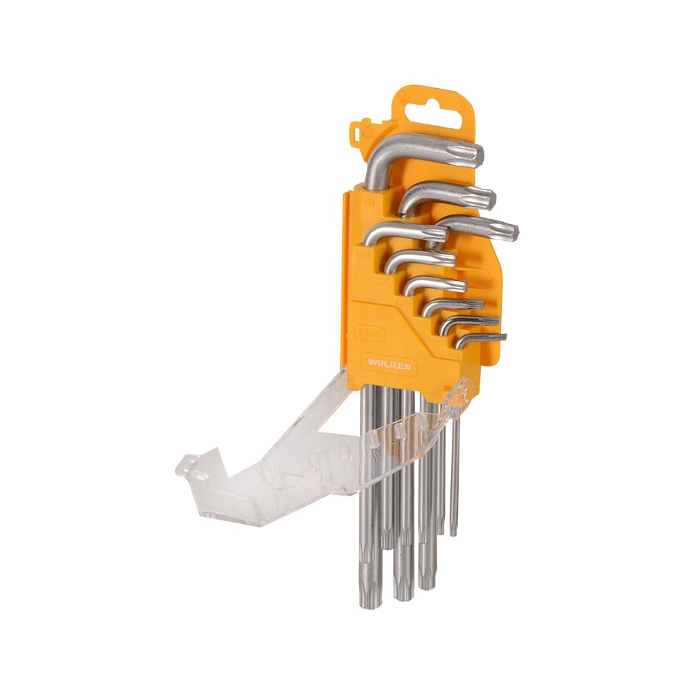 Jeu de 9 clés hexagonales Torx WULKEN