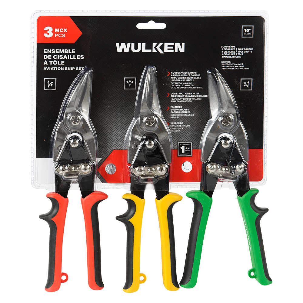 WULKEN 3-Piece Aviation Snip Set