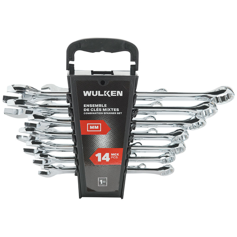 Ensemble de 14 clés mixtes métriques WULKEN