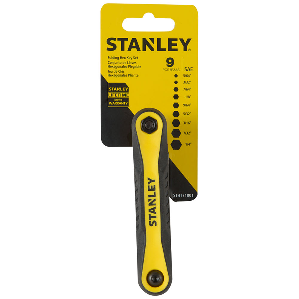 Jeu de 9 clés hexagonales SAE