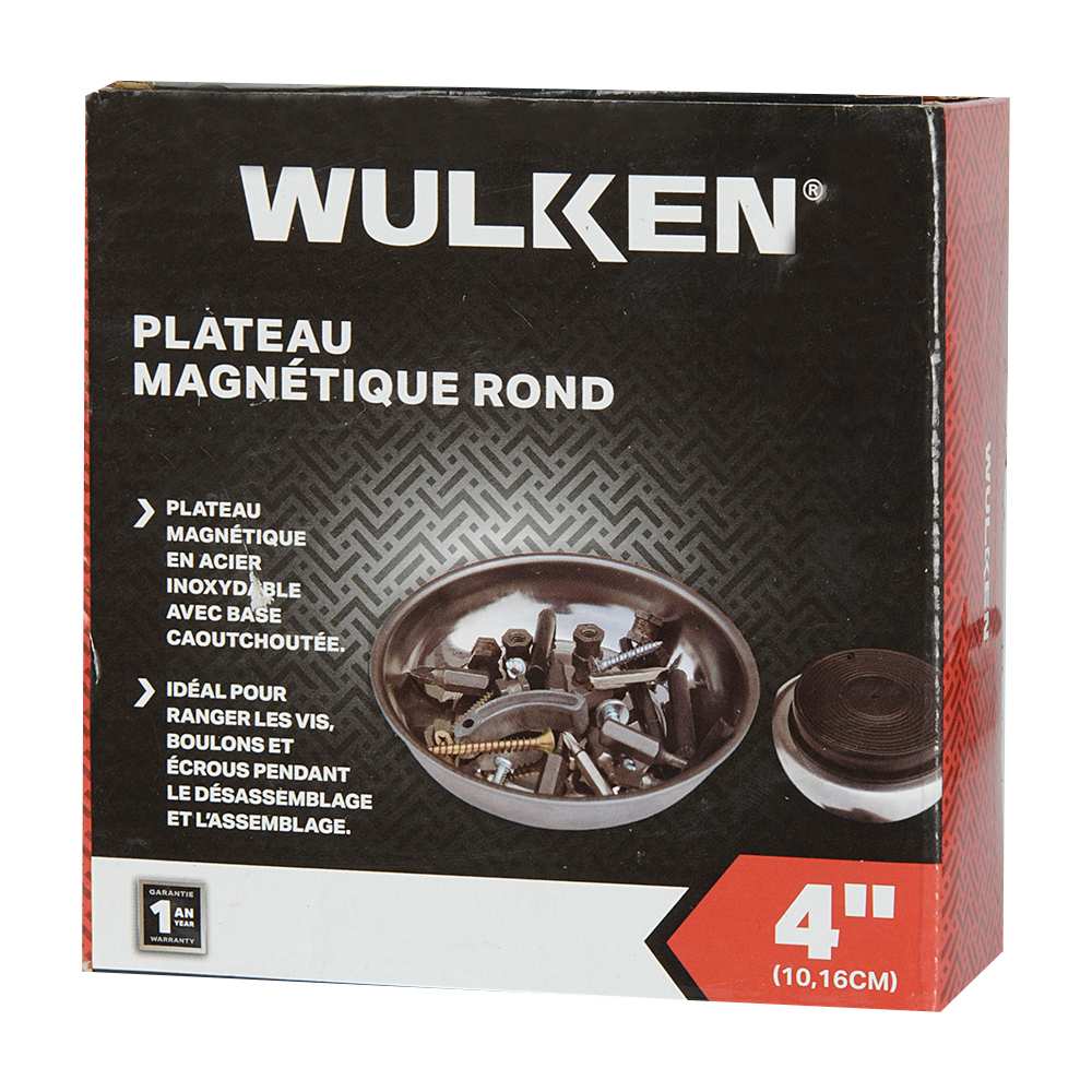Plateau magnétique rond 4 po WULKEN