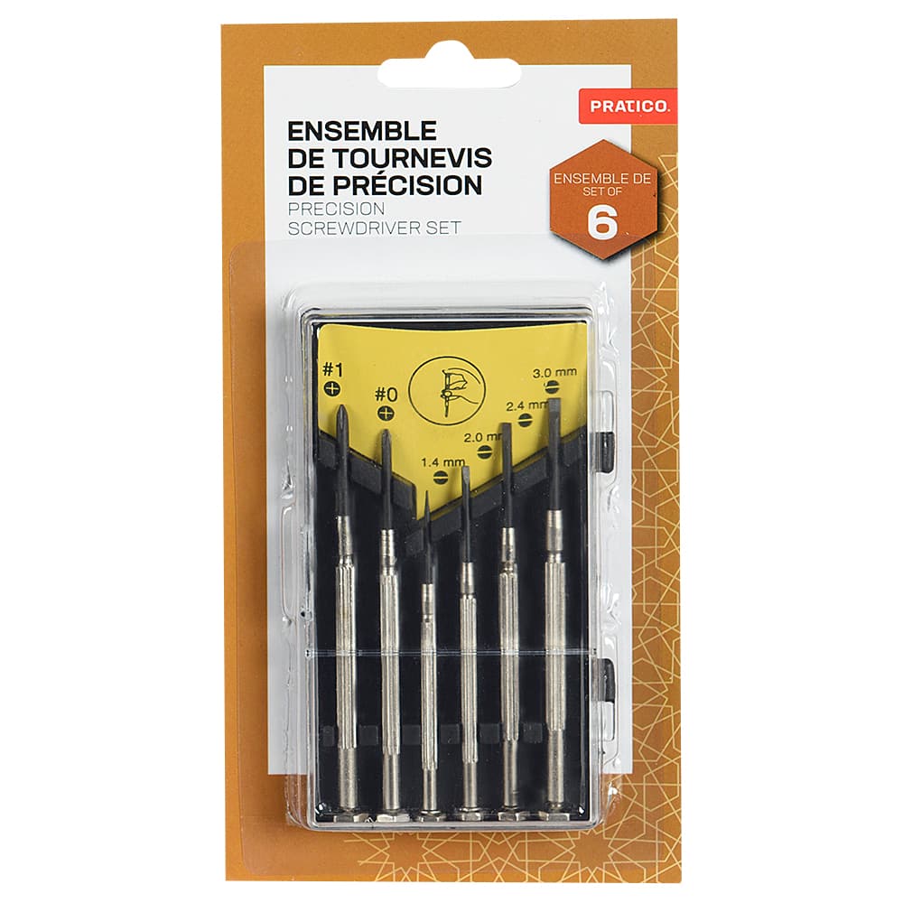 Ensemble de 6 tournevis de précision