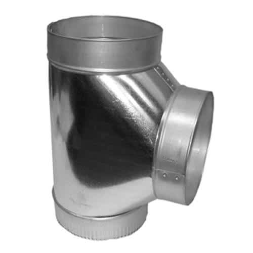 Galvanized Tee connector 6 in. x 6 in. x 6 in.