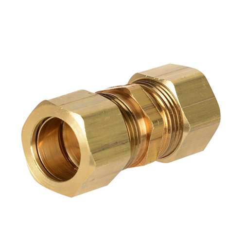 Straight Brass Compression Coupling 7/8 in. OD