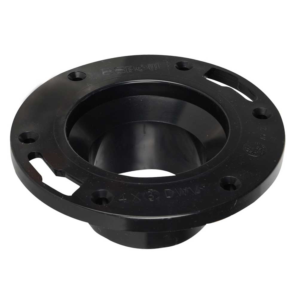 Bride de toilette ABS 4 po x 3 po mâle