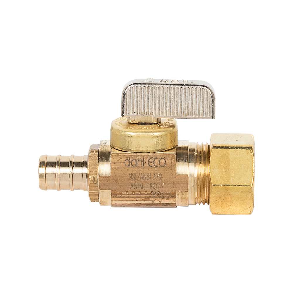 Robinet PEX 1/2 po x 1/2 po compression