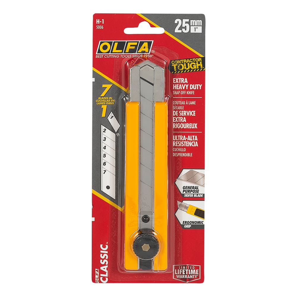 Heavy-Duty Utility Knife (H-1) 25 mm