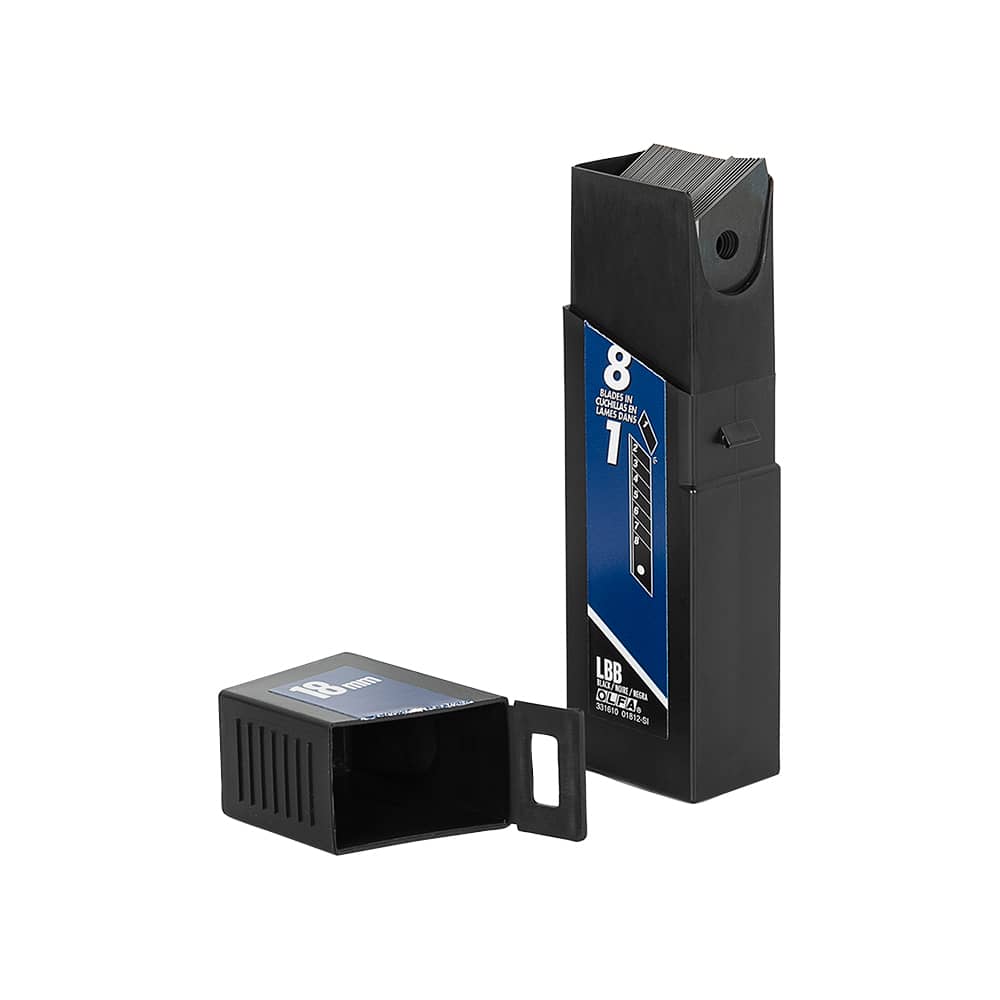 Black Snap-Off Utility Blades LBB-50B - 18 mm Pkg/50