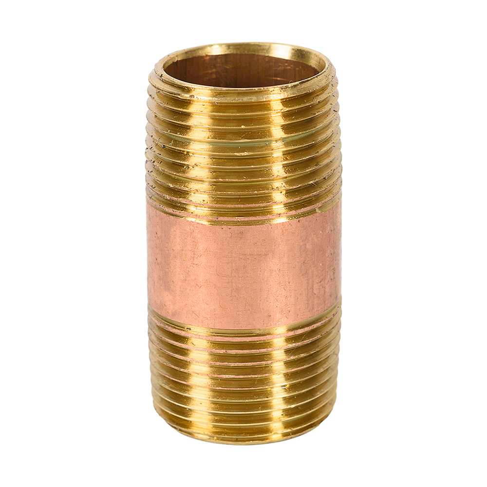 Mamelon en laiton 3/4 po x 2 po