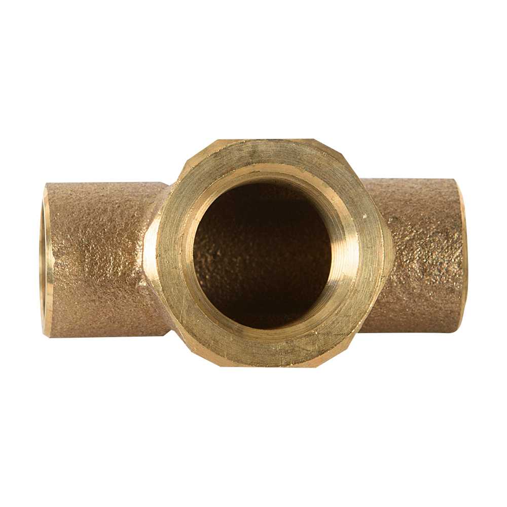 Té en cuivre 1/2 po soudé x 1/2 po soudé x 1/2 FPT