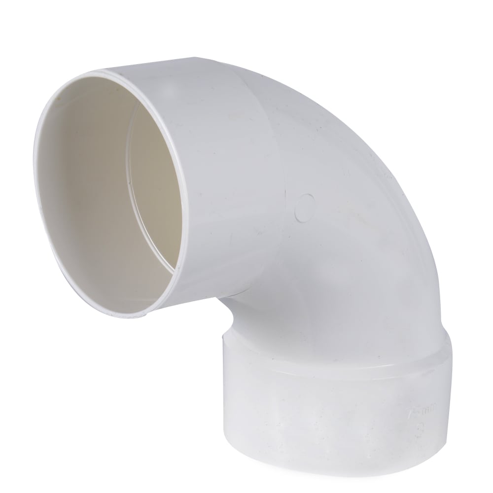 Coude 90° PVC/BNQ 3 po (M x F)