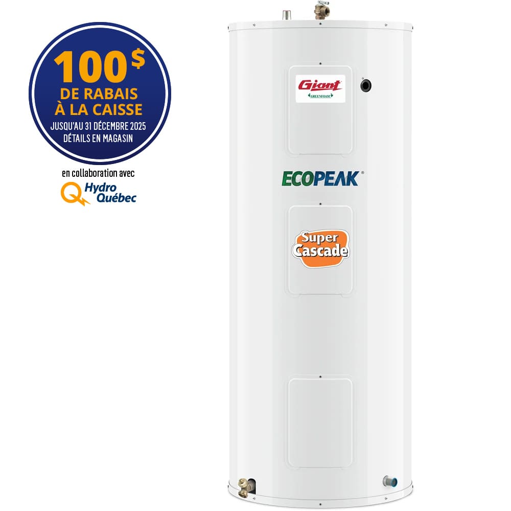 Chauffe-eau ECOPEAK Super Cascade 60&nbsp;gallons