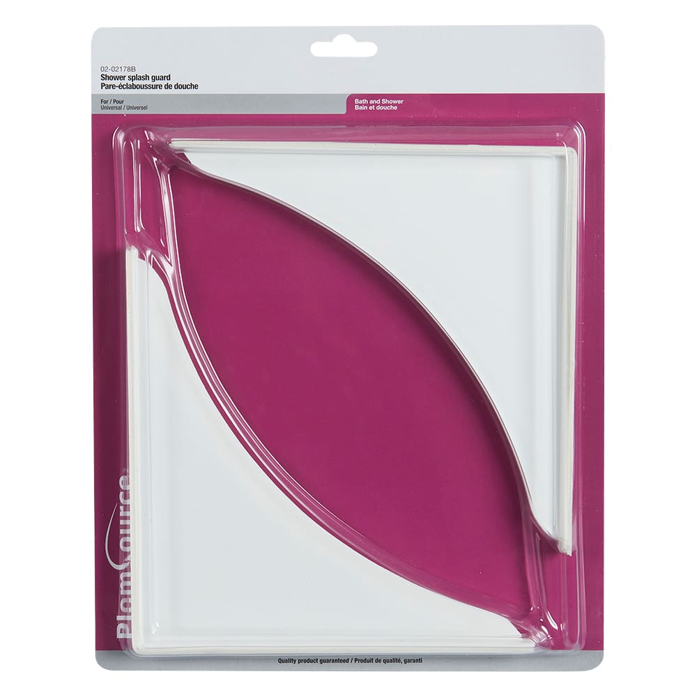 Pare-éclaboussure pour coins de bain-douche