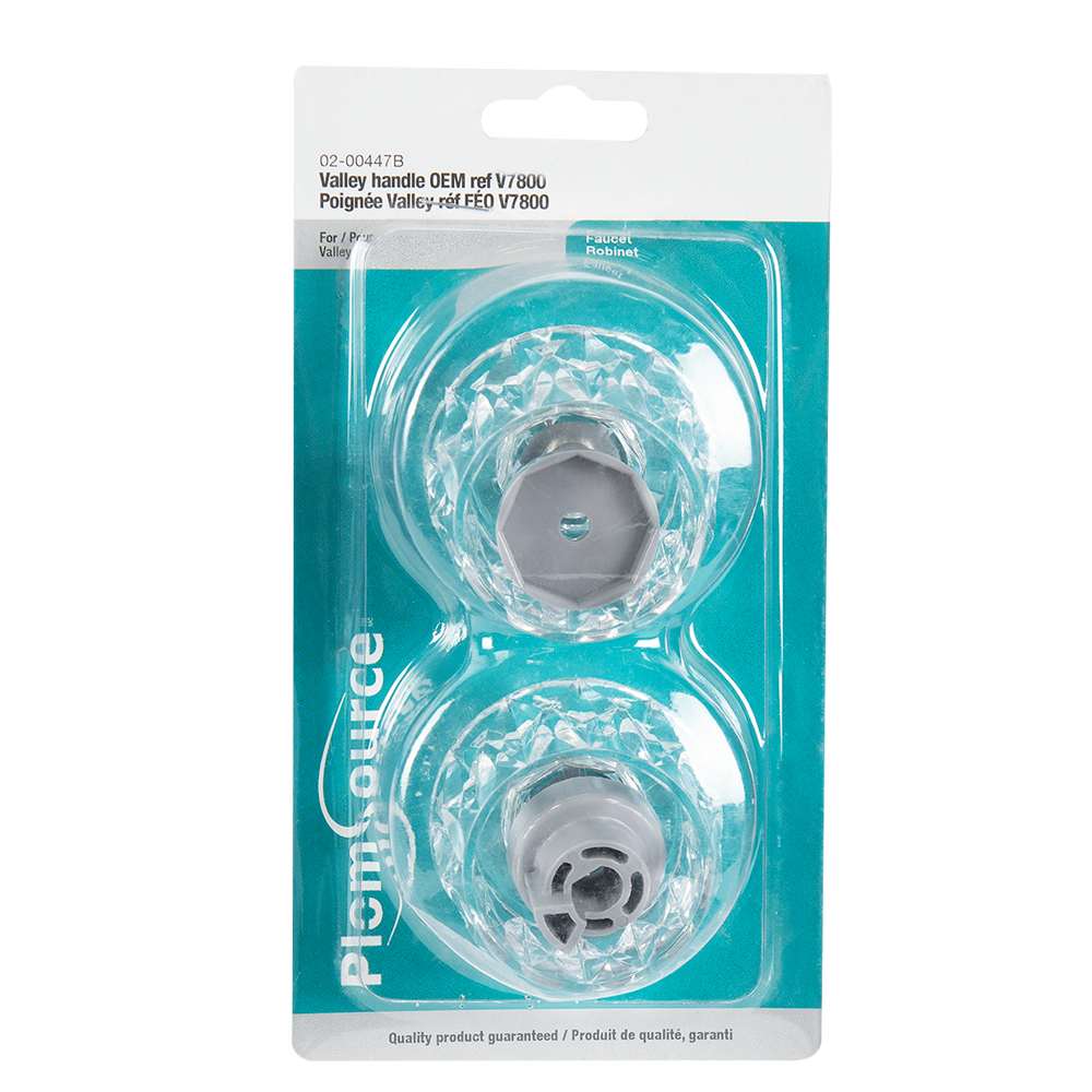 Acrylic Handle for Valley Shower and Bathtub