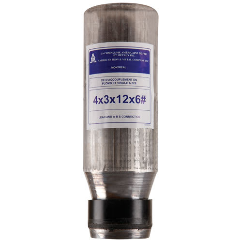 Plomb de toilette 4 po x 3 po x 12 po