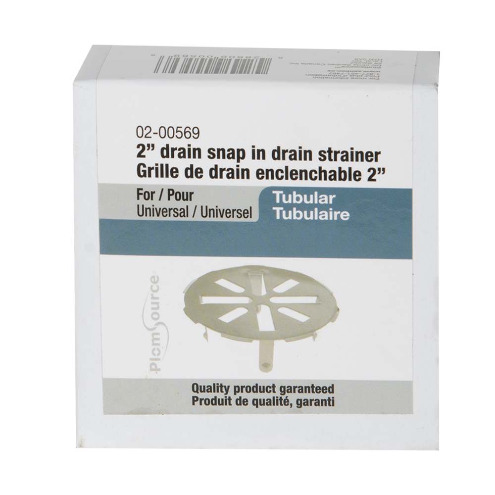 Grille de drain de plancher chrome 2 po