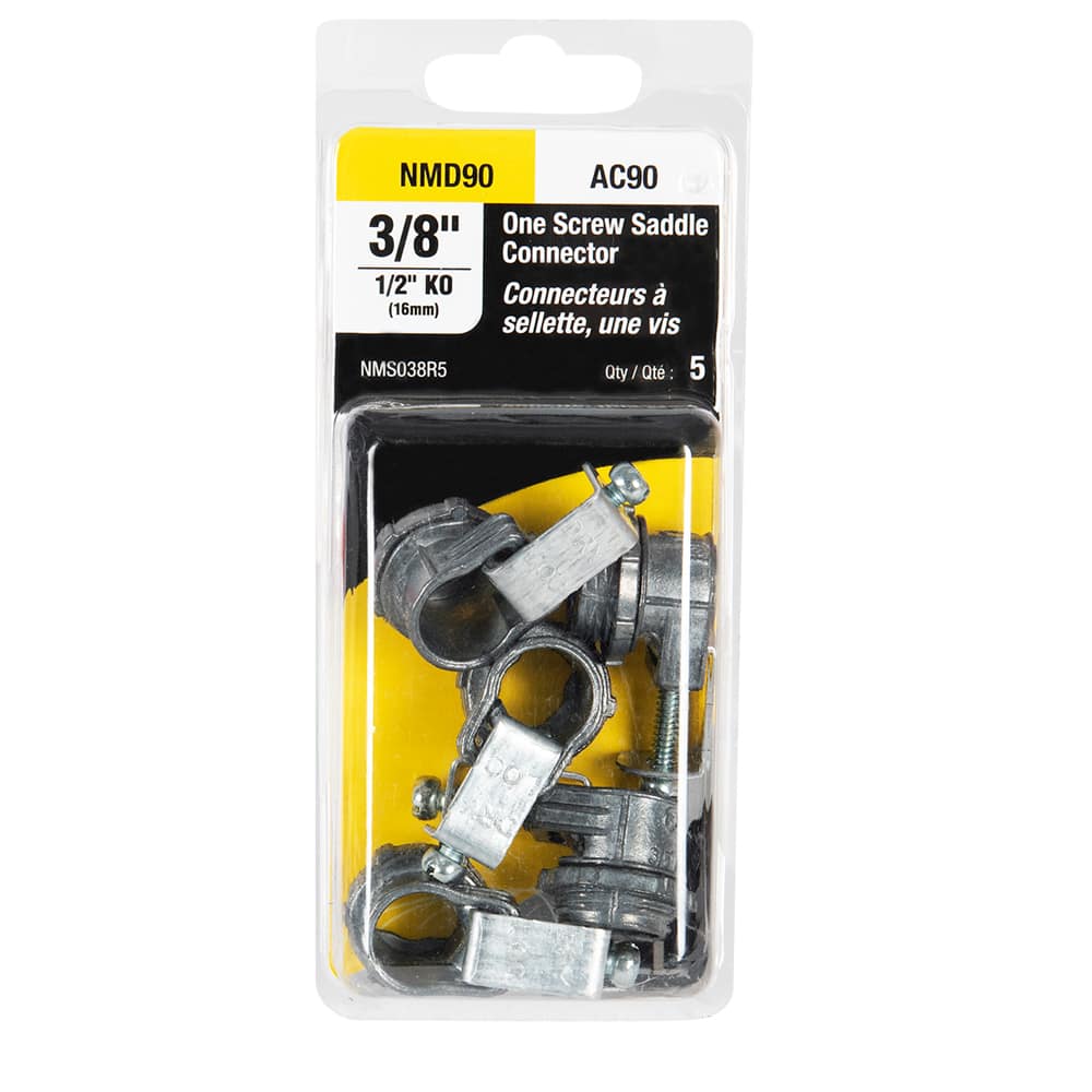 HUBBEL Saddle Outlet Box Connectors 3/8 in Pkg/5 - Canac