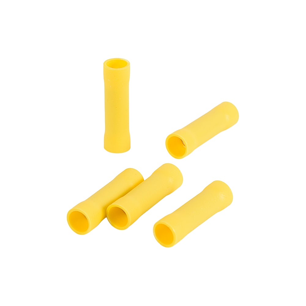 Joints bout à bout pour fils électriques jaune Pqt/5