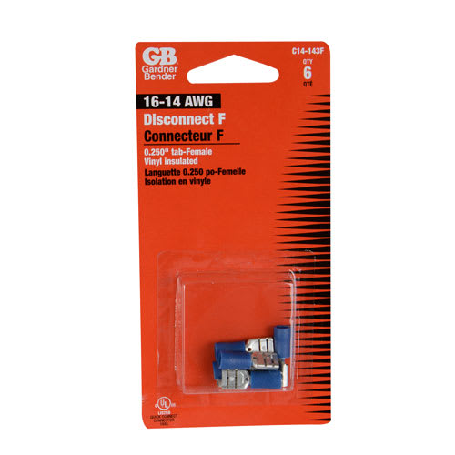 Bornes de sectionnement femelles bleue Pqt/6