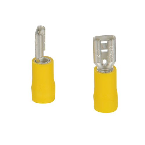 Female Disconnect Terminals Pkg/6 Yellow
