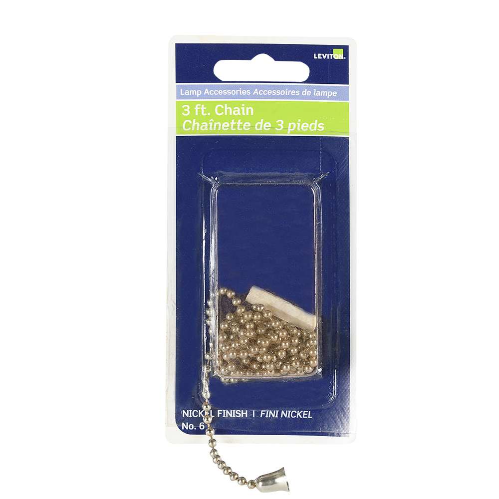 Nickel Lamp Chain 36 in.
