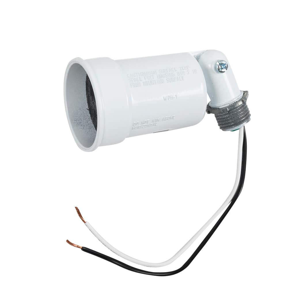 White Outdoor Floodlight Fixture