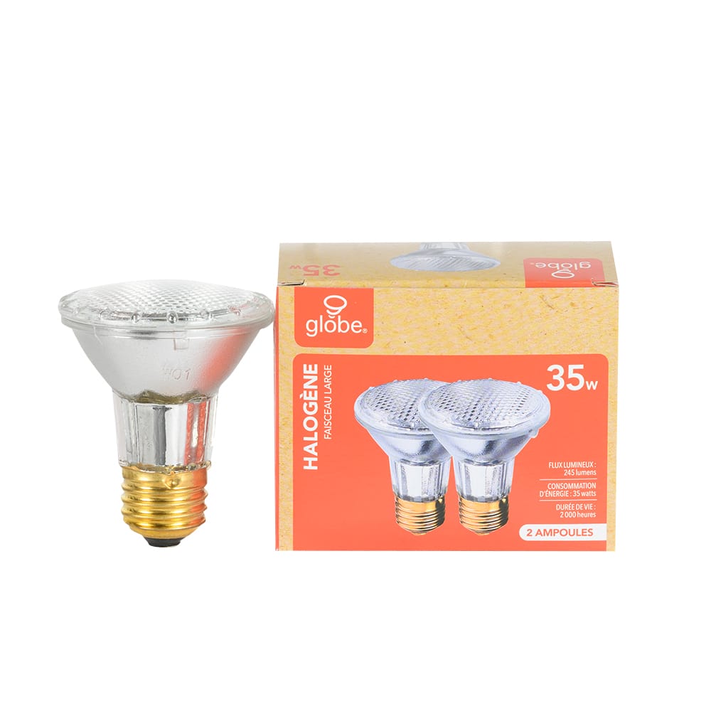 PAR20 Halogen Reflector Light Bulbs 35 W Pkg/2