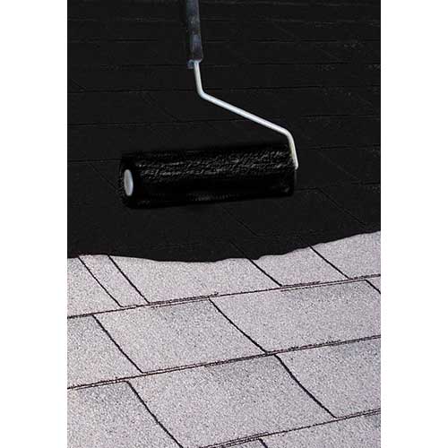 Enduit à toiture fibreux noir 3,78&nbsp;L