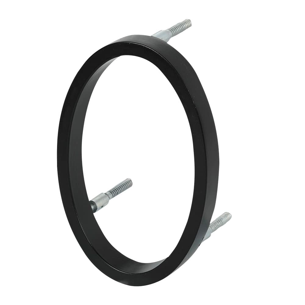 Chiffre 0 Distinction en zinc noir 5 po