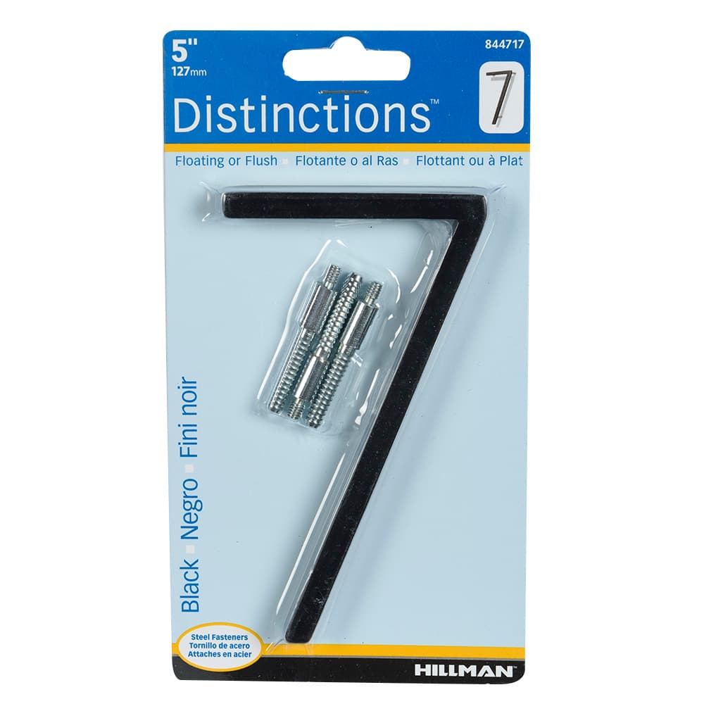 Distinction Number 7 Zinc Black 5 in.
