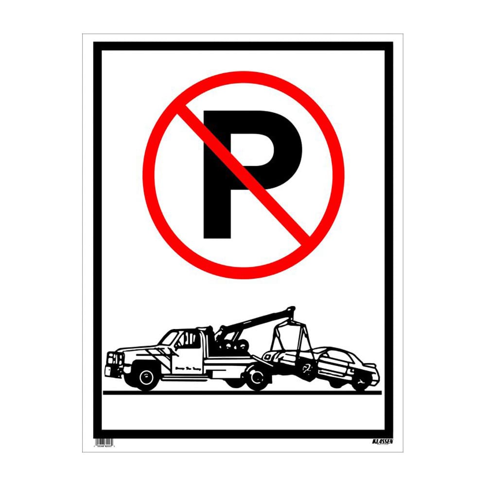 Pancarte Stationnement interdit 19 po x 24 po