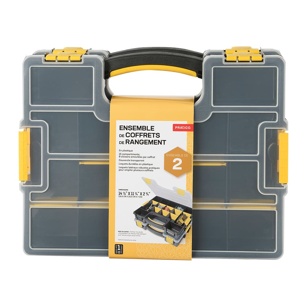 Ensemble de 2 coffrets de rangement