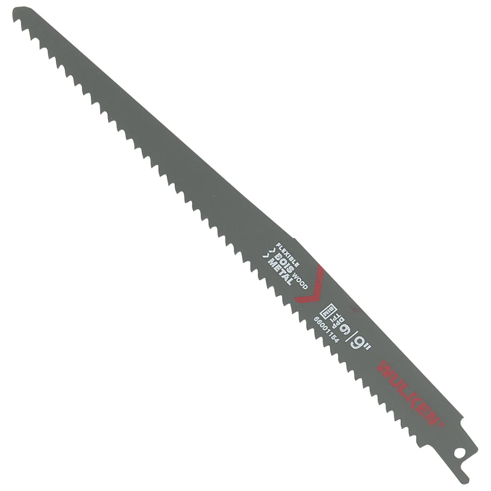 WULKEN Wood and Metal Reciprocating Saw Blade 9 in.