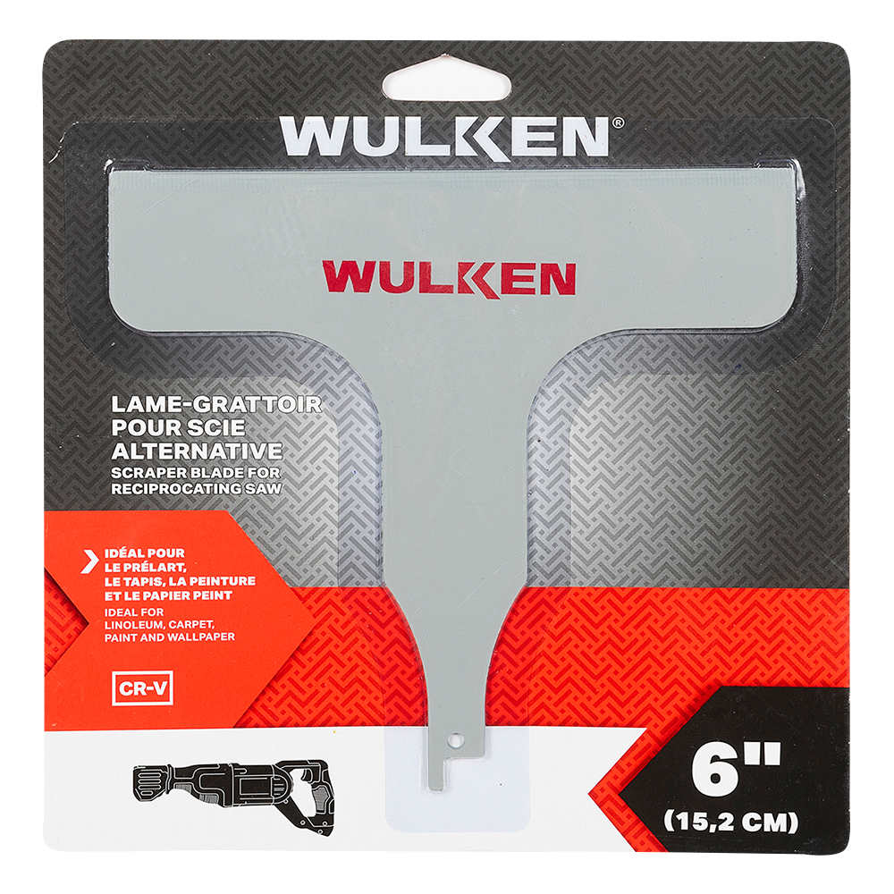 WULKEN Scraper Blade for Reciprocating Saw 6 in.