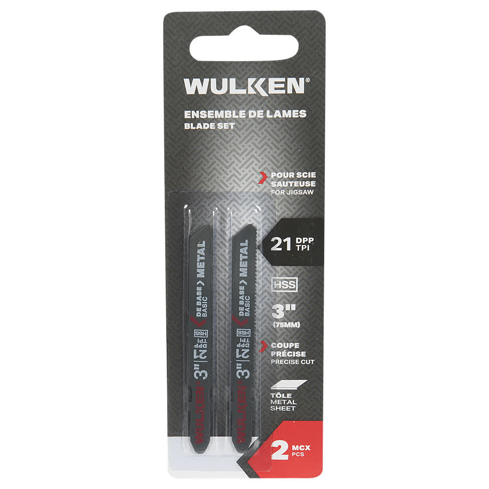 Lames de scie sauteuse Pqt/2 WULKEN