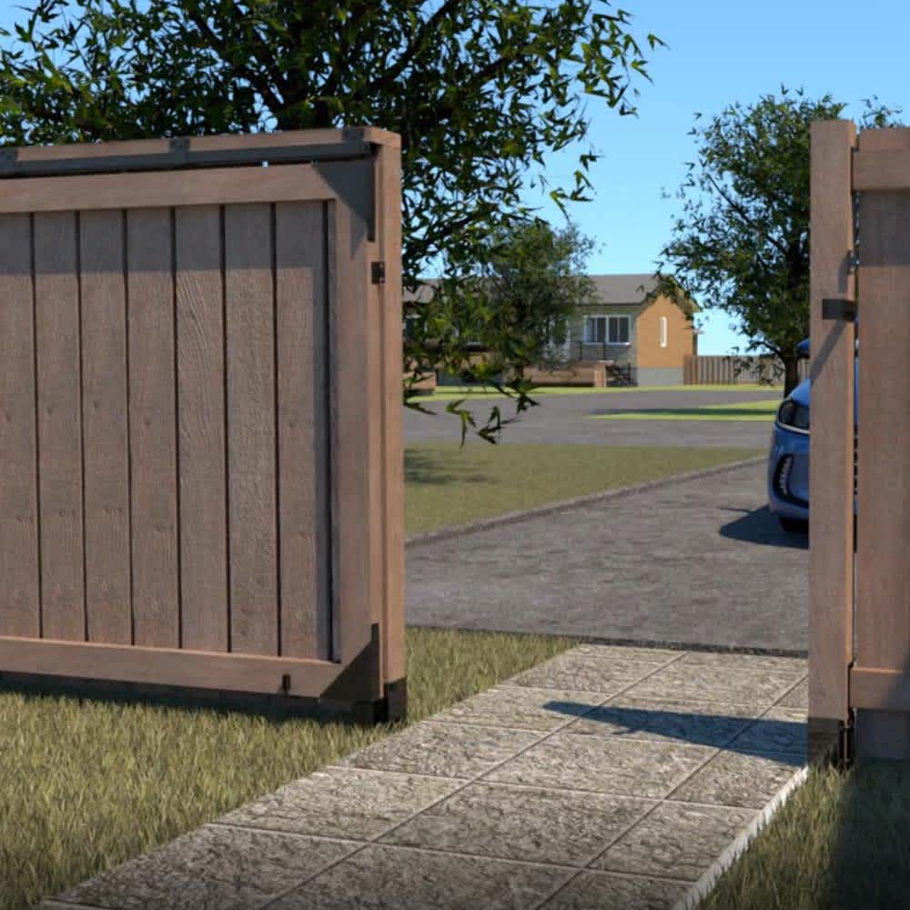 Barrière coulissante robuste pour clôture PYLEX