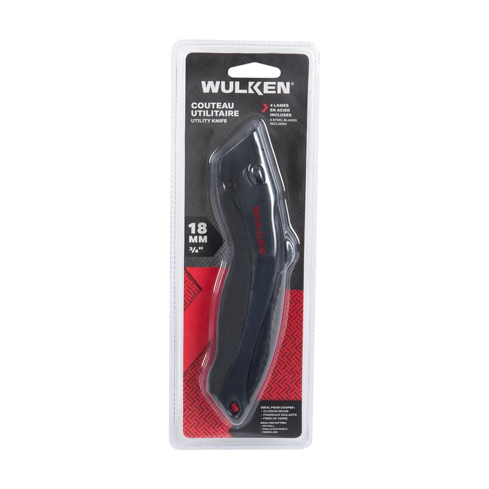 Couteau utilitaire à lame rétractable WULKEN