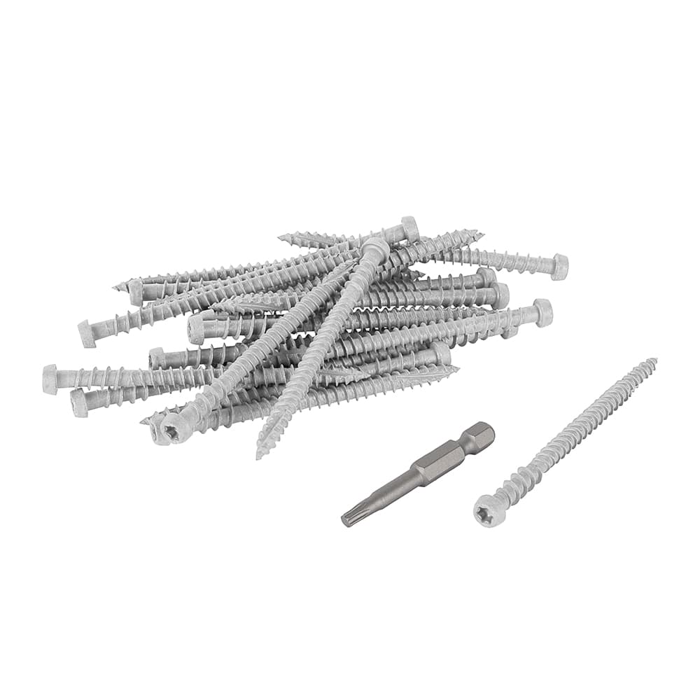 Trex Cap-Tor Decking Screws Foggy Wharf 2 3/4 in Pkg/100