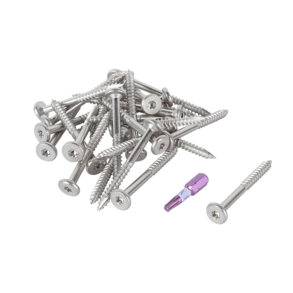 Vis et bouchons pour fascia composite Pro Plug Trex Saddle 1&nbsp;7/8&nbsp;po Pqt/100