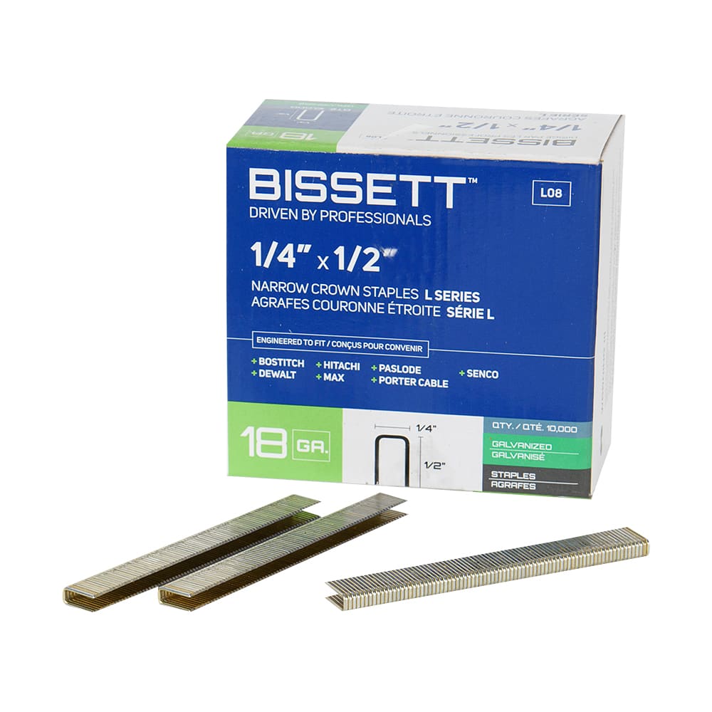 Agrafes couronne 1/2&nbsp;po n° 18 Pqt/10&nbsp;000