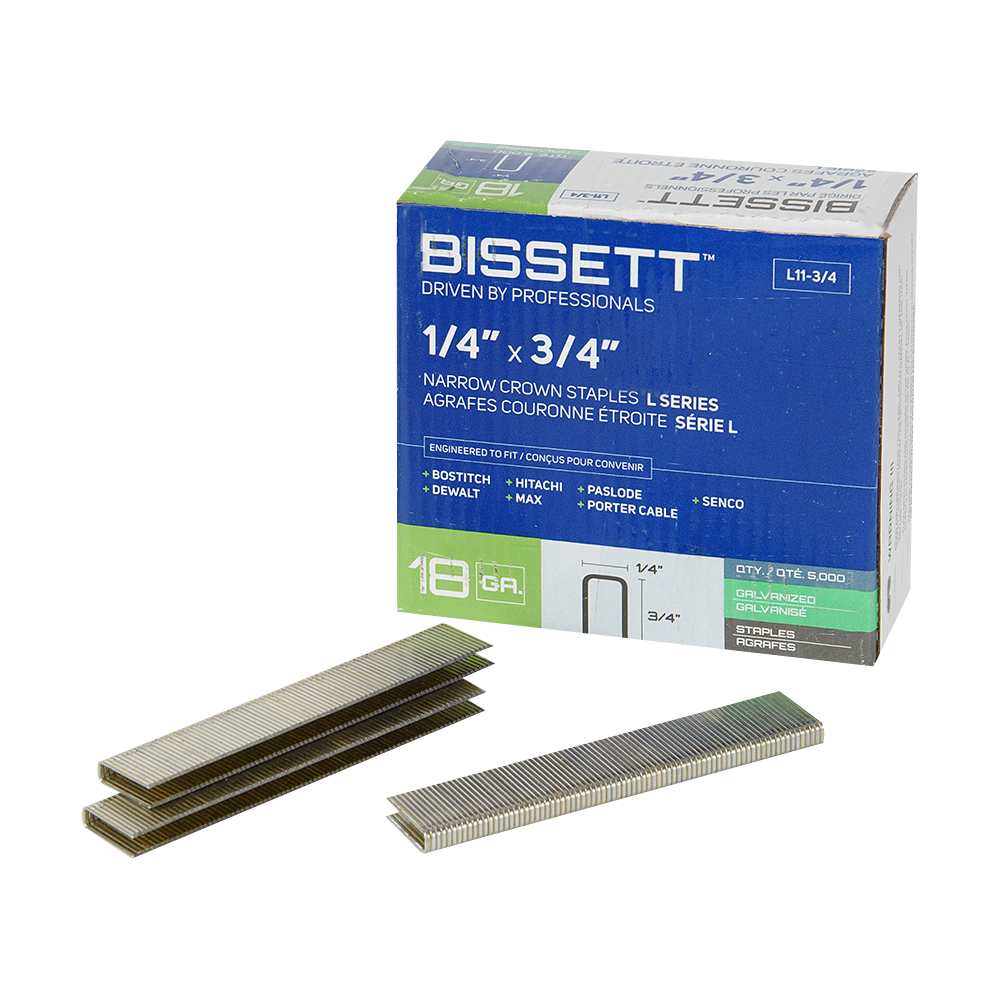 Agrafes couronne 3/4&nbsp;po n° 18 Pqt/5&nbsp;000