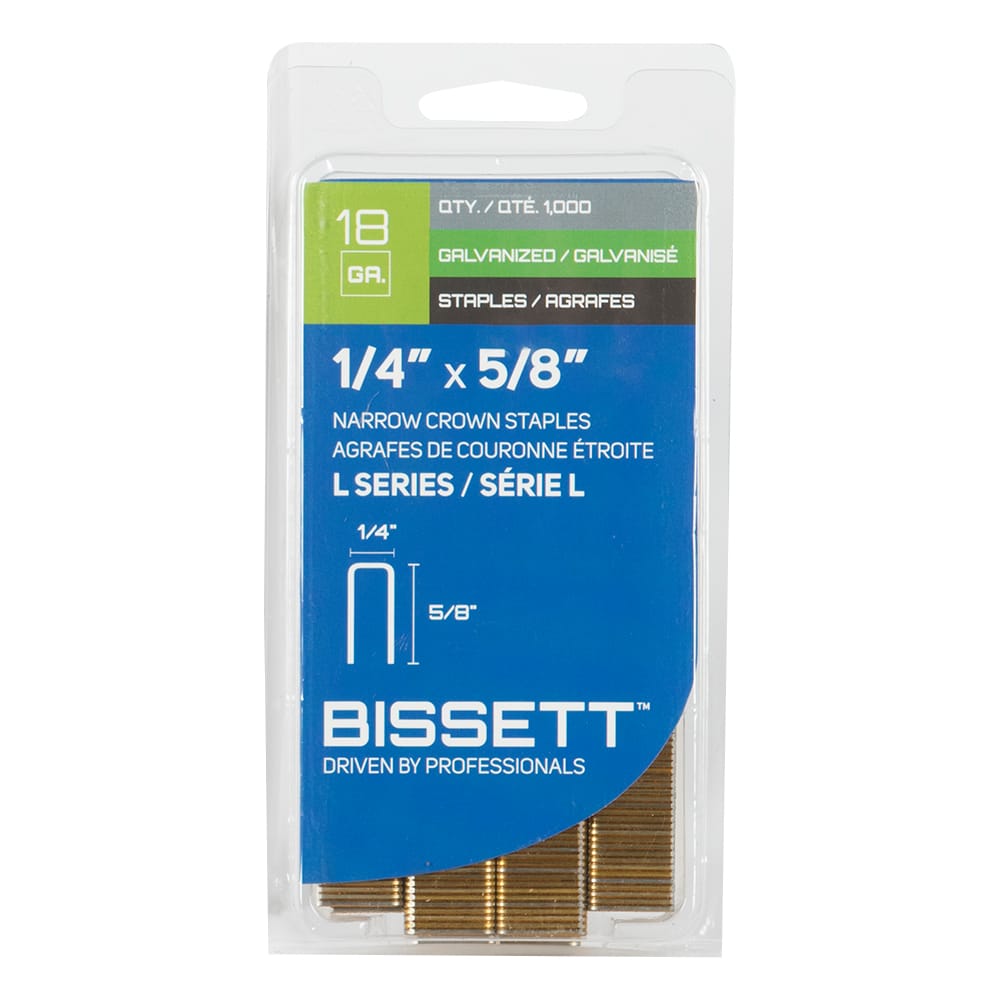 n° 18 Crown Staples 5/8&nbsp;in. Pkg/1000