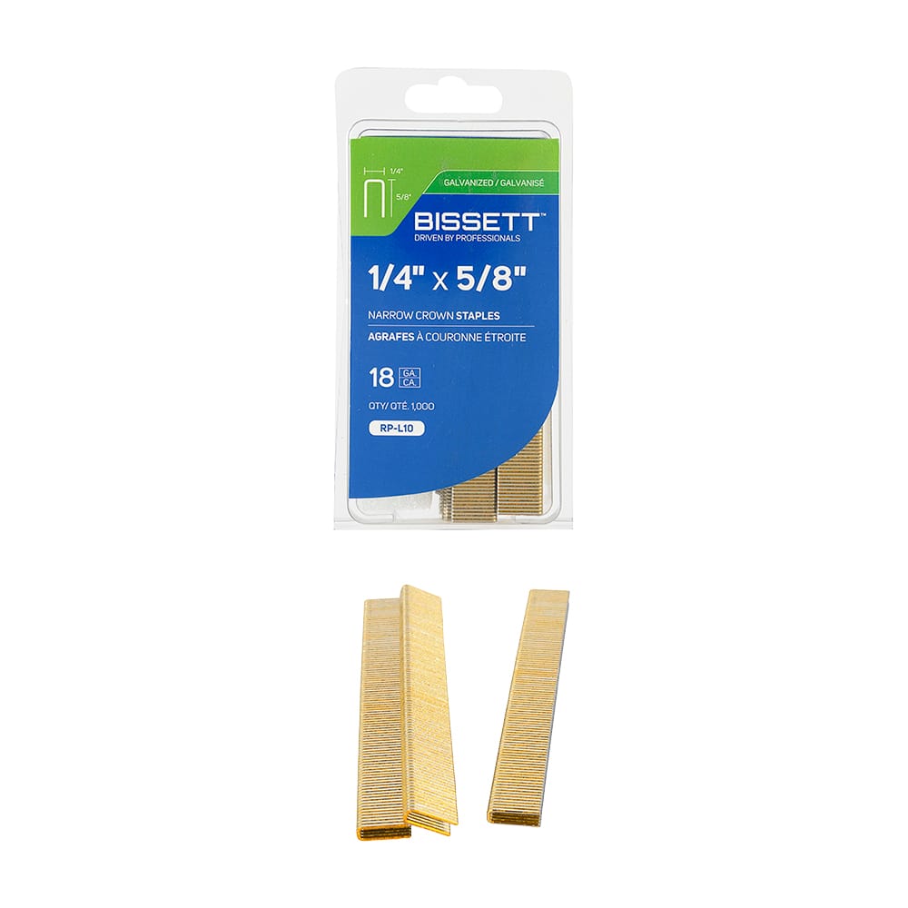 Agrafes couronne 5/8&nbsp;po n° 18 Pqt/1&nbsp;000