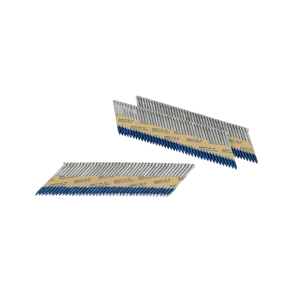 Clous à charpente galvanisés 2&nbsp;po 31° Pqt/2&nbsp;000