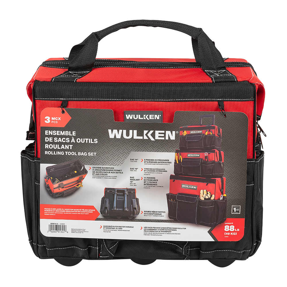 Ensemble de sacs à outils roulants WULKEN