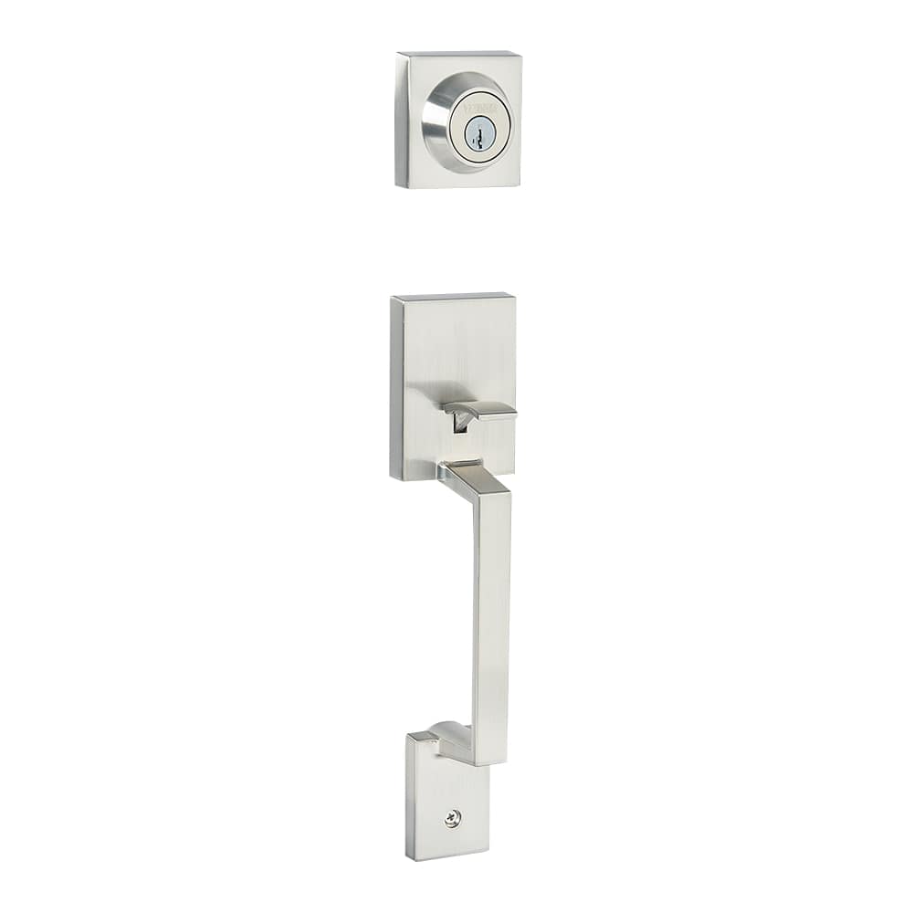 Amador Entry Key Handleset Door Satin Nickel