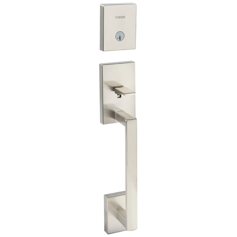 San Clemente Entry Key Handleset Door Satin Nickel
