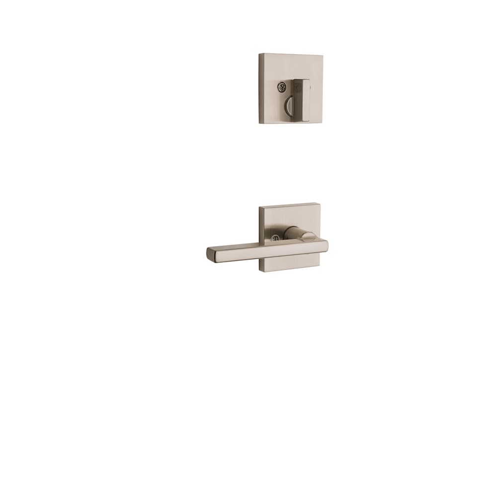 San Clemente Entry Key Handleset Door Satin Nickel - Canac